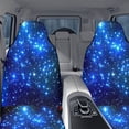 thumbnail image 5 of 2pcs Blue Starry Night Car Seat Cover, Non Slip And Anti Fouling, Easy to Remove, The Best Choice for Improving Car Interiors, In All Seasons, 5 of 6
