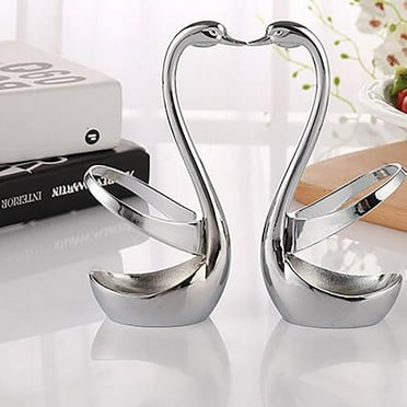 Dadatutu Swan-Shaped Tableware Holder - 304 Stainless Steel Fork Spoon Stand for Dining Table Picnic Organizer, Rustproof Modern Kitchen Decor