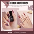 thumbnail image 4 of Set de esmaltes de uñas en gel MEFA, 12 colores, burdeos, rojo, champán y dorado, 4 of 8