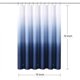 thumbnail image 3 of Shower Curtain Liner, Blue Lightweight Shower Curtain Liners, Plastic Shower Curtains, 72x72 inch PEVA Shower Liner with 12 Grommet Holes 3 Magnetic W, 3 of 4