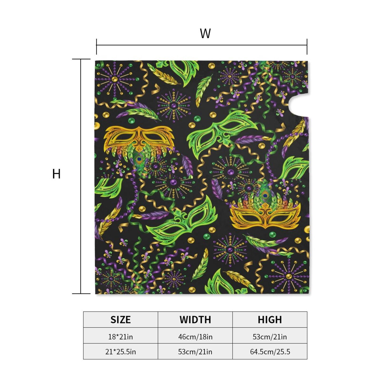 Xecao Carnival Mardi Gras3 for Mailbox Cover with Magnetic Strips, Waterproof and Sunscreen, Adds a Decorative Touch to Your Garden Yard.