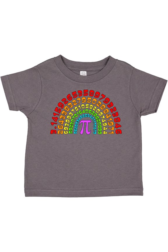 Rainbow Pi for Pi Day Boys or Girls Toddler T-Shirt