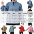 thumbnail image 3 of successthop Lightweight Jackets for Women Long Sleeve Jacket Zip Up Coat Plus Size No Hood Outwear with Pockets Green XL, 3 of 6