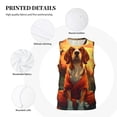 thumbnail image 3 of Pofeuu Sunset Meditating Dog Print Basketball Jersey, Shirts for Men Youth Basketball Jersey Crew Neck-4X-Large, 3 of 6