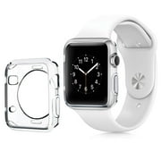 Apple Watch Case, by Insten Clear Transparent Ultra Thin Protective Rubber Gel Bumper Case For 42mm Series 1