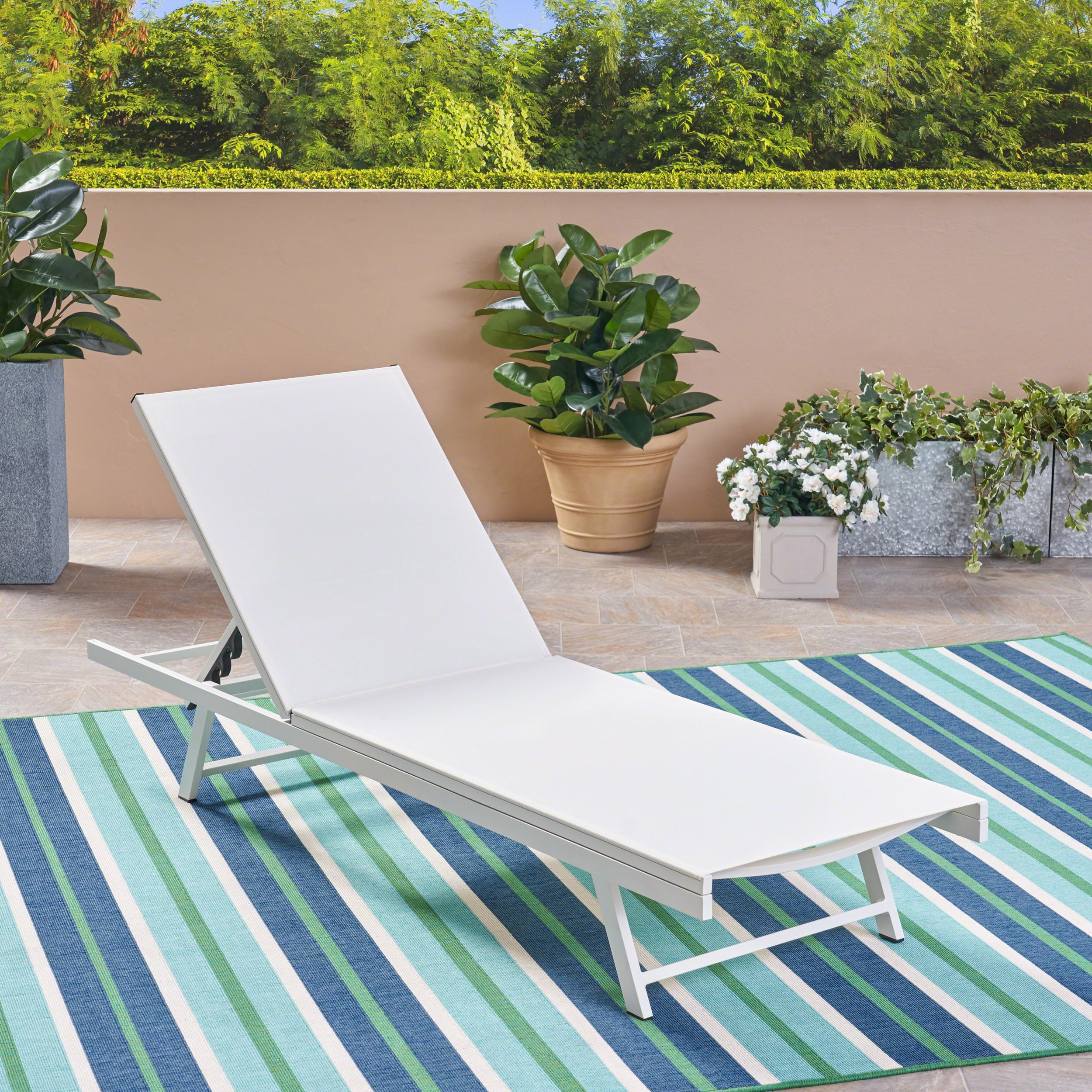 chaise lounge outdoor aluminum