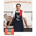 thumbnail image 3 of Funny Cooking Chef Apron with Pockets BBQ Kitchen Work Aprons Birthday Dad Creative Gifts, 3 of 6