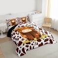 thumbnail image 3 of Castle Fairy Highland Bull Queen Comforter Set,Western Cow Print Bedding Comforter Set, 3 of 8