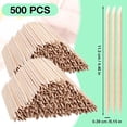 thumbnail image 6 of Chengjian Disposable Wooden Cuticle Pusher Remover Sticks, Brown, 500 Pieces, 6 of 8