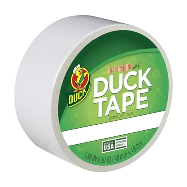 Color Duck Tape Brand Duct Tape, 1.88 in. x 20 yd., White