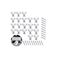 thumbnail image 1 of Pomo De Cristal Para Cajón, 30 Mm, 20 Piezas plata, 1 of 5