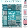 thumbnail image 5 of Best Friend Blanket, Best Friend Birthday Gifts for Women, Gifts for Best Friend Women, Bestie Gifts for Women, Friendship Gifts for Women, BFF, Besties, for Friend Throw 60" X 50", 5 of 5