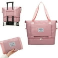 thumbnail image 1 of Bolsa de gimnasio grande con compartimento para zapatos - Bolsa deportiva de 40L para hombres y mujeres, bolsa de viaje resistente al agua con bolsillo húmedo/seco, diseño plegable, 1 of 6