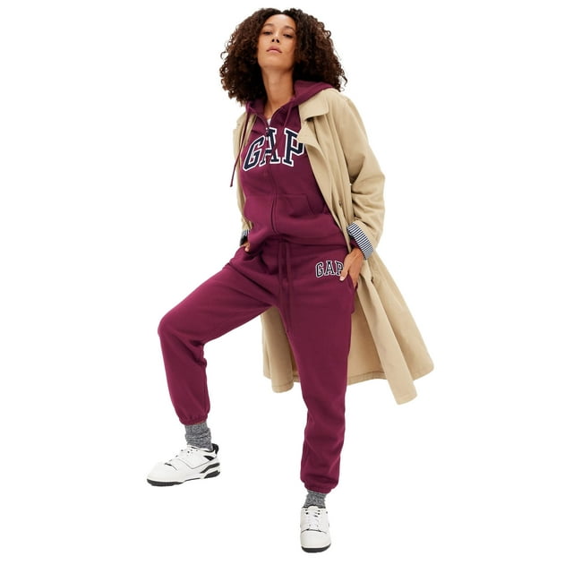 Pantalones deportivos GAP para mujer Ruby Wine, talla XXL