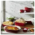 thumbnail image 2 of HENCKELS Ceramic 8 Piece Bakeware Set, Cherry, 2 of 10