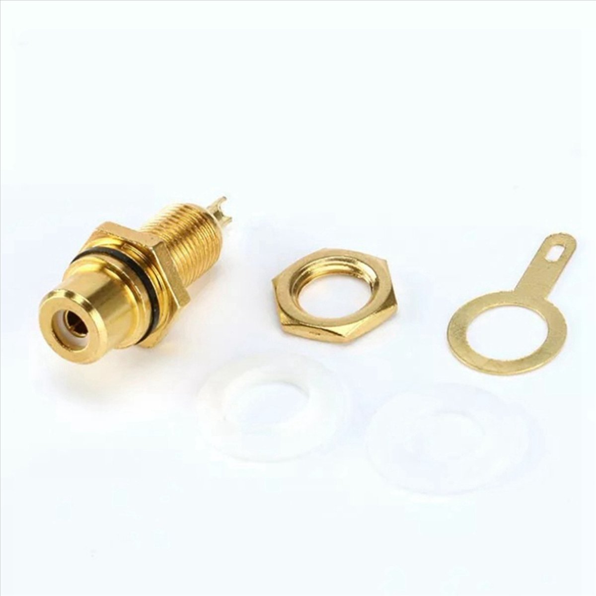 60Pcs Gold Plated Terminal Plug Female Socket Chassis Panel Connector for Amplifier Speaker