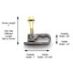 thumbnail image 4 of SatelliteSale Dual Flex Cable Clip Negro 100 Uds., 4 of 5