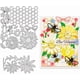 thumbnail image 1 of 2 troqueles de corte de abejas, plantillas de panal de abejas, margaritas, flores, hojas, plantillas decorativas para repujado, 1 of 9