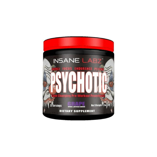 Psychotic Preworkout By Insane Labz Grape 35 Servings Walmart Com Walmart Com