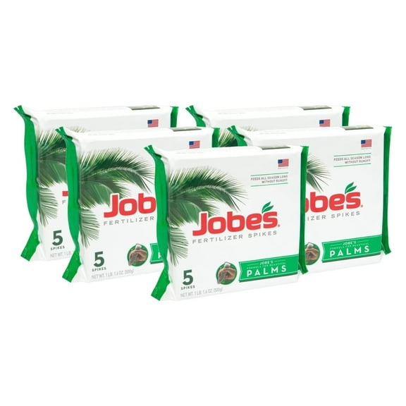 Jobe's 1010 Palm Tree Outdoor Fertilizer Food Spikes, 5-Pack by Jobe's