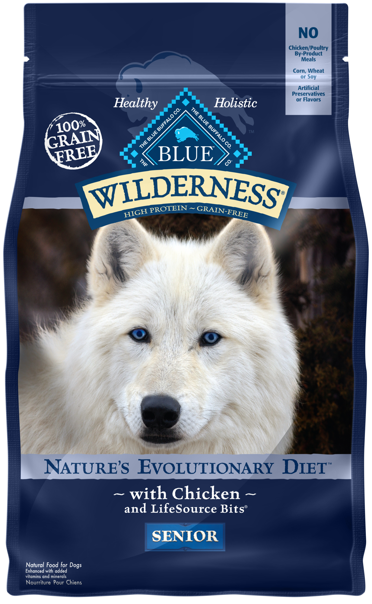 Blue Buffalo Wilderness High Protein Grain Free, Natural Senior Dry Dog