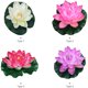 thumbnail image 2 of Flores de loto flotantes artificiales de 7 pulgadas, estanques de agua, hoja de loto de espuma, lirio falso para piscina, hogar, estanque, pecera esquí esquí Gafas de esquí, 2 of 5
