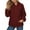 Wine, variant on Bibifish Womens Hoodie With Check Stitching Trendy Long Sleeve Hoodies Fall Winter Casual Ladies Pullover Tops With Pockets
