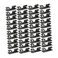 thumbnail image 3 of 100 piezas de clips para cables, organizadores de cables, soportes versátiles para cables. Negro, 3 of 9