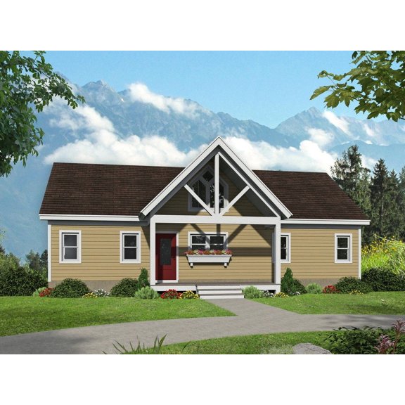 763-13041: Traditional Craftsman 4 Bed, 4 Bath Luxury Home Plan, 2633 Sq Ft: Full Blueprints with License to Build by Home Plan Marketplace - Lesuto