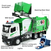 JBeeCtrl Garbage Truck Toys for Boys 3-5 with Lights & Sounds Trash Truck Toys for 2 3 4 5 Years Old Boys with Trash Can Lifter and Dumping Birthday Christmas Birthday Gift for Boys 2 3 4 5 Years Old