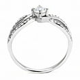 thumbnail image 2 of High polished (no plating) Stainless Steel Ring with AAA Grade CZ in Clear for Women Clear Stone Color Style DA147 Size 10, 2 of 4