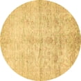 thumbnail image 1 of Ahgly Company Machine Washable Indoor Round Oriental Brown Traditional Area Rugs, 8' Round, 1 of 4