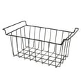 thumbnail image 5 of 2 Pcs Freezer Wire Storage Basket PE Coated Metal Hanging Rack Freezer Storage Organizer Bin for Fridge Shelf Cabinets Pantry Closets (L 42.5cm X W 24.5cm X H 20cm), 5 of 9