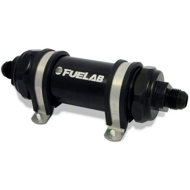 Fuelab Fuel Filter In-Line 5in 10 Micron Paper 8AN Fuelab Fuel Filter In-Line 5in 10 Micron Paper 8AN