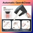 thumbnail image 4 of HLONK Inverted Umbrella with Carabiner Handle  Wind Proof Umbrellas For Rain  46 Inch Portable Reverse Folding Umbrella  Car Umbrella for Women Men  10 Ribs, 4 of 5