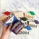 thumbnail image 2 of Cateissary Caja de tarjeta de regalo de graduación con gorras clásicas de licenciatura, sobre de madera personalizado con tarjetero Artesanía Púrpura, 2 of 6