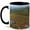 Black, variant on Mountain Reforestation Coffee Mug, Tree Planting Landscape Nature Design, 11 oz Ceramic Cup