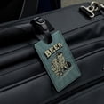 thumbnail image 4 of Beer It's a Vacation in a Can Funny Humor Rectangle Leather Luggage Card Suitcase Carry-On ID Tag, 4 of 8