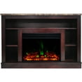 thumbnail image 4 of Cambridge Seville 47'' Freestanding Electric Fireplace with Remote| Multi-Color Flame| Log Insert | Mahogany Mantel | For Rooms up to 210 Sq.Ft. | Adjustable Heat Settings | Timer, 4 of 9