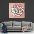 thumbnail image 7 of Epic Art 'Pink and Gray Floral 1' by Stellar Design Studio, Acrylic Glass Wall Art, 36"x36", 7 of 7