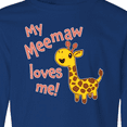 thumbnail image 4 of Inktastic My Meemaw Loves me- cute giraffe Long Sleeve Youth T-Shirt, 4 of 5
