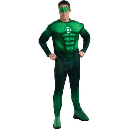 Green Lantern Hal Jordan Deluxe Muscle Chest Adult Halloween