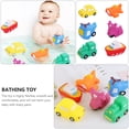 thumbnail image 4 of 1 juego de juguetes de baño para bebés, juguetes de vehículos de dibujos animados, juguetes de bañera para niños y niñas, 4 of 6