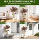 thumbnail image 5 of Yeshouse Buganvilla artificial, buganvilla de seda con flores rosas en maceta blanca, topiario artificial para decoración de interiores, exteriores, hogar, oficina, jardín y bodas, 5 of 7