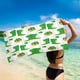 thumbnail image 5 of Toalla de playa de microfibra, ligera, resistente a la arena, de secado rápido, de 76 x 152 cm, súper suave, compacta, para viajes, piscina, natación, picnic, camping, manta multiusos., 5 of 5