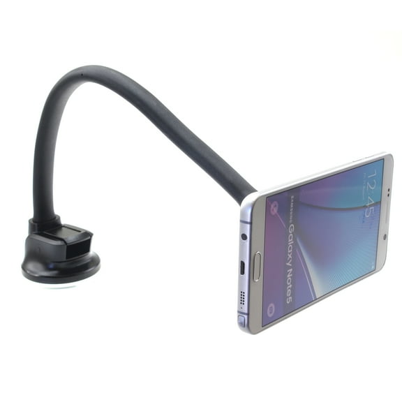 Magnetic Car Mount for TCL 10 5G UW Phone - Holder Dash Windshield Strong Grip Long Gooseneck Strong Magnets J5M Compatible With TCL 10 5G UW