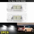 thumbnail image 2 of 1/2PCS 15SMD Car License Number Plate Light  Canbus Error Free For Mercedes Benz B-Class W242 W246 2011-2019 A2468201566, 2 of 7