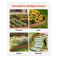 thumbnail image 6 of Steel Landscape Edging 6-Pack, 40x8 Inch Yard Border - Weatherproof Rust-Resistant Metal Lawn Edge for Gardens, Flower Beds & Walkways, 6 of 9