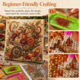 thumbnail image 2 of Fall Wheelbarrow Pearl Painting Kit for Adults, 3D Autumn Harvest Pearl Bead Art DIY Craft Set, Beginner Friendly Seasonal Wall Decor, 2 of 5
