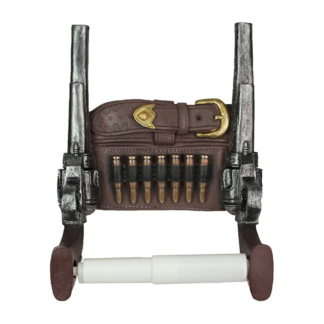 Zeckos Rustic Resin Double Pistol Toilet Paper Holder Western Decor